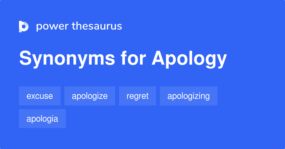 apology letter synonym