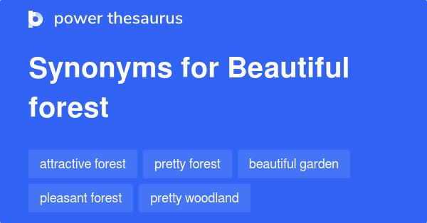 Beautiful Forest synonyms - 9 Words and Phrases for Beautiful Forest