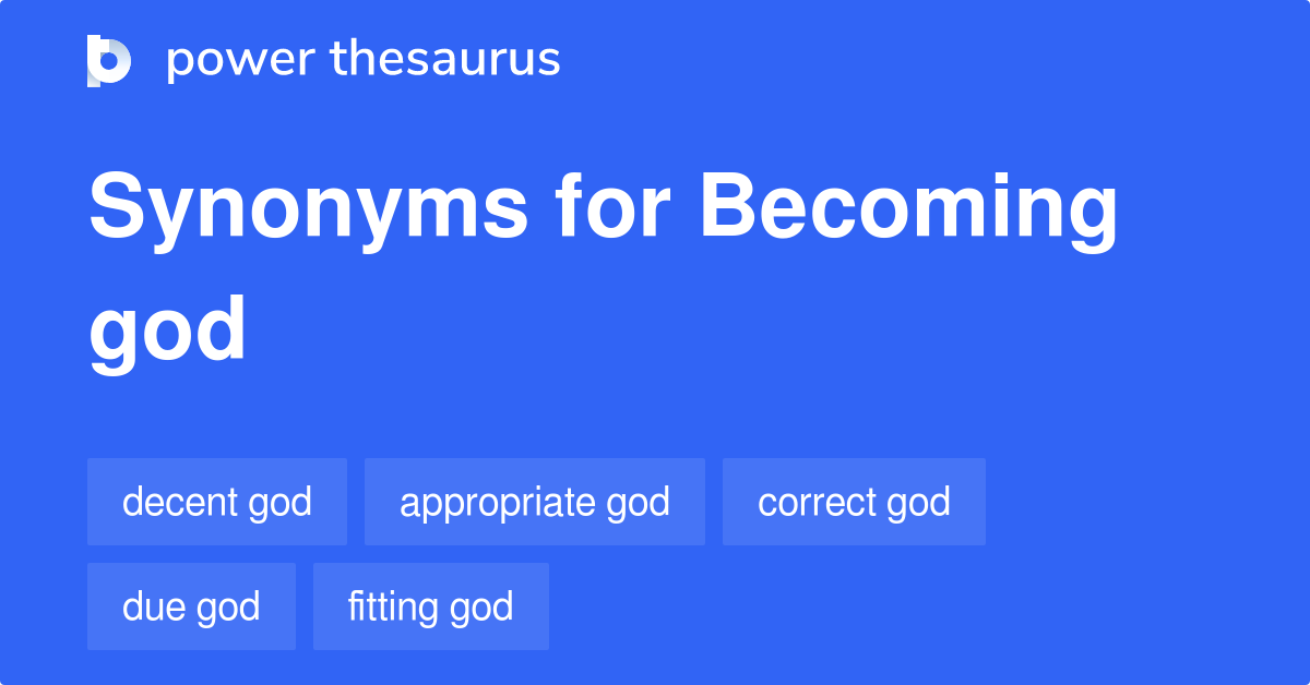 God synonyms 10 Words and Phrases for God