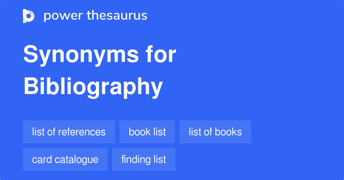 bibliography book synonym
