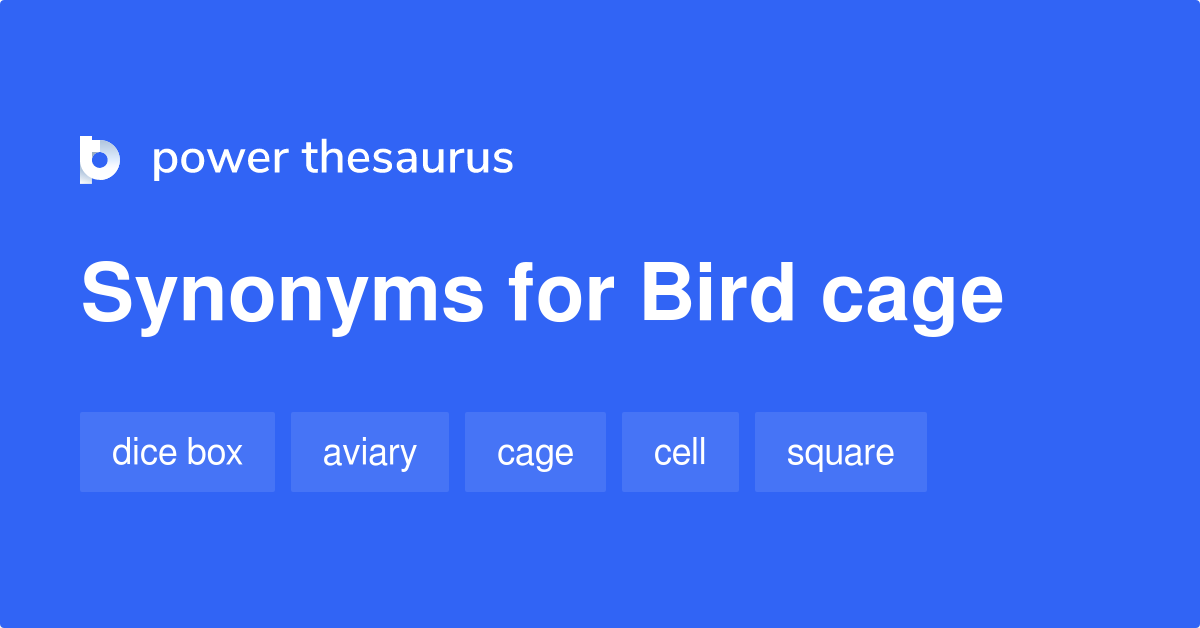 Bird Cage synonyms 47 Words and Phrases for Bird Cage