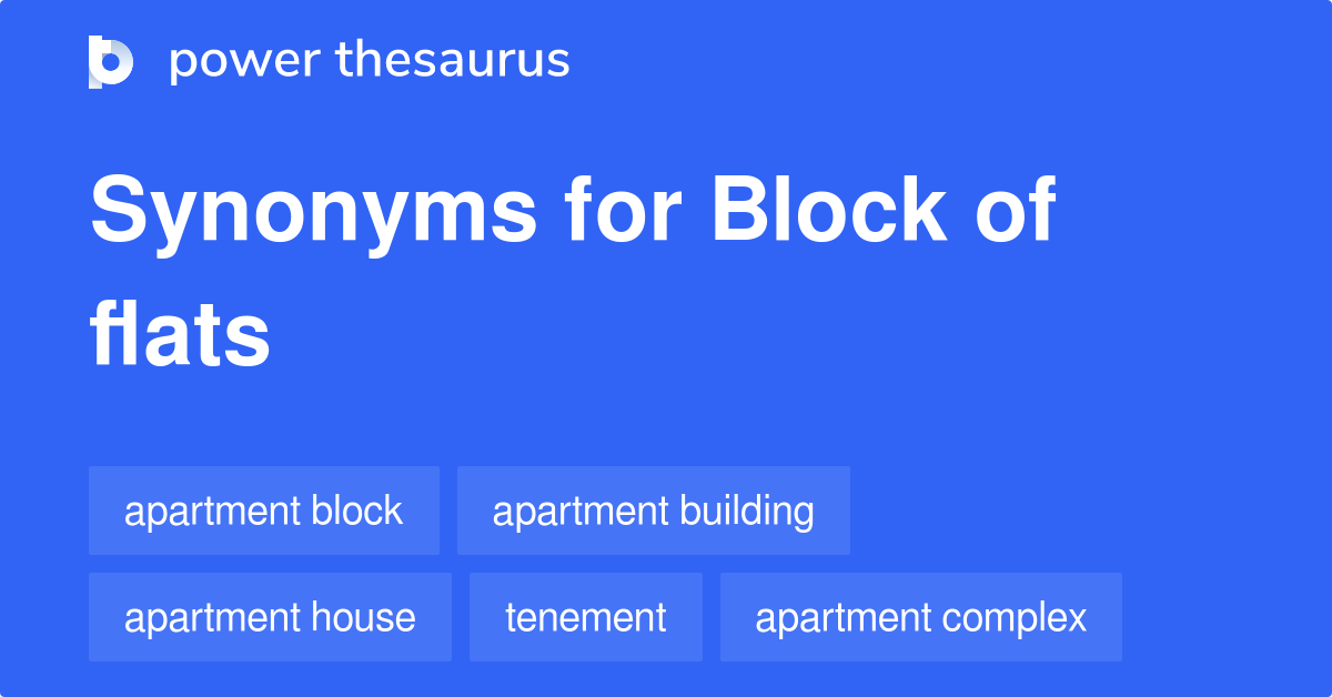 Block Of Flats synonyms 79 Words and Phrases for Block Of Flats