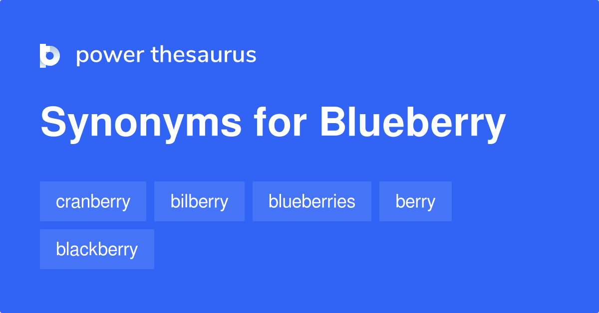 Blueberry synonyms 325 Words and Phrases for Blueberry