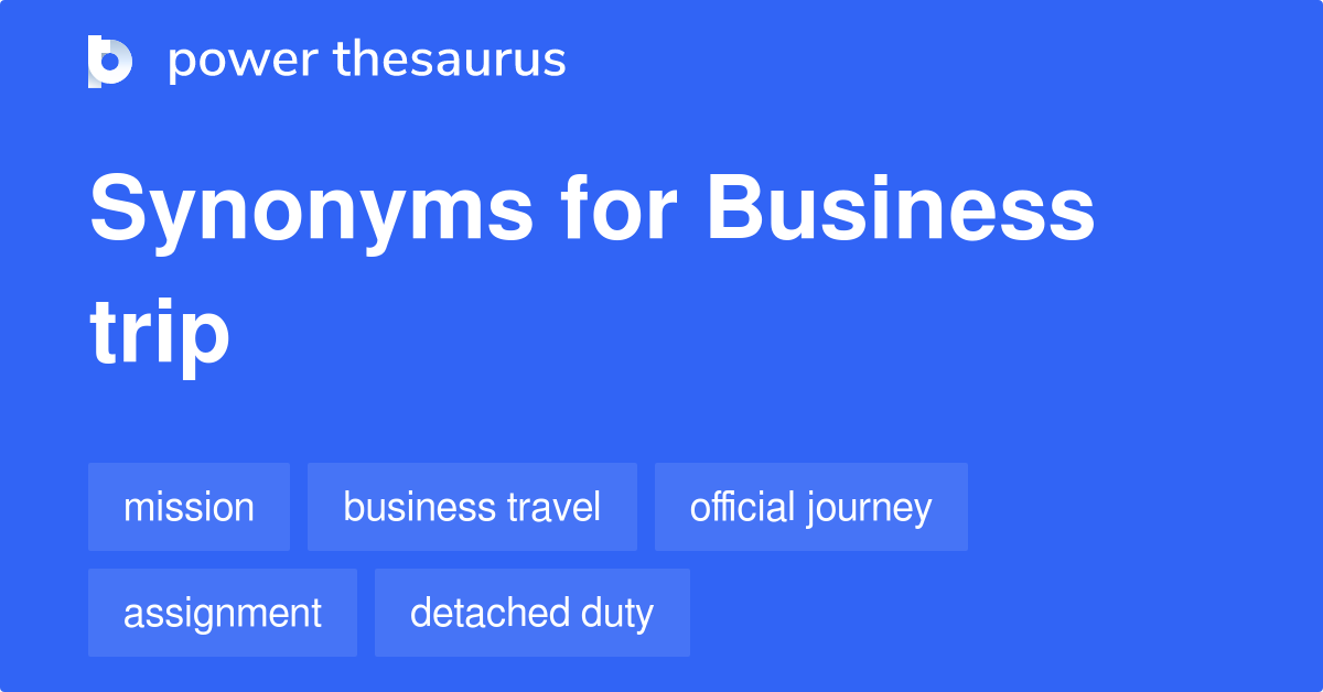 business trip synonyms list