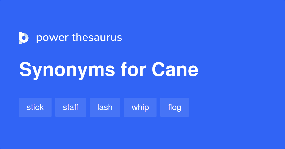 Cane synonyms 1 493 Words and Phrases for Cane