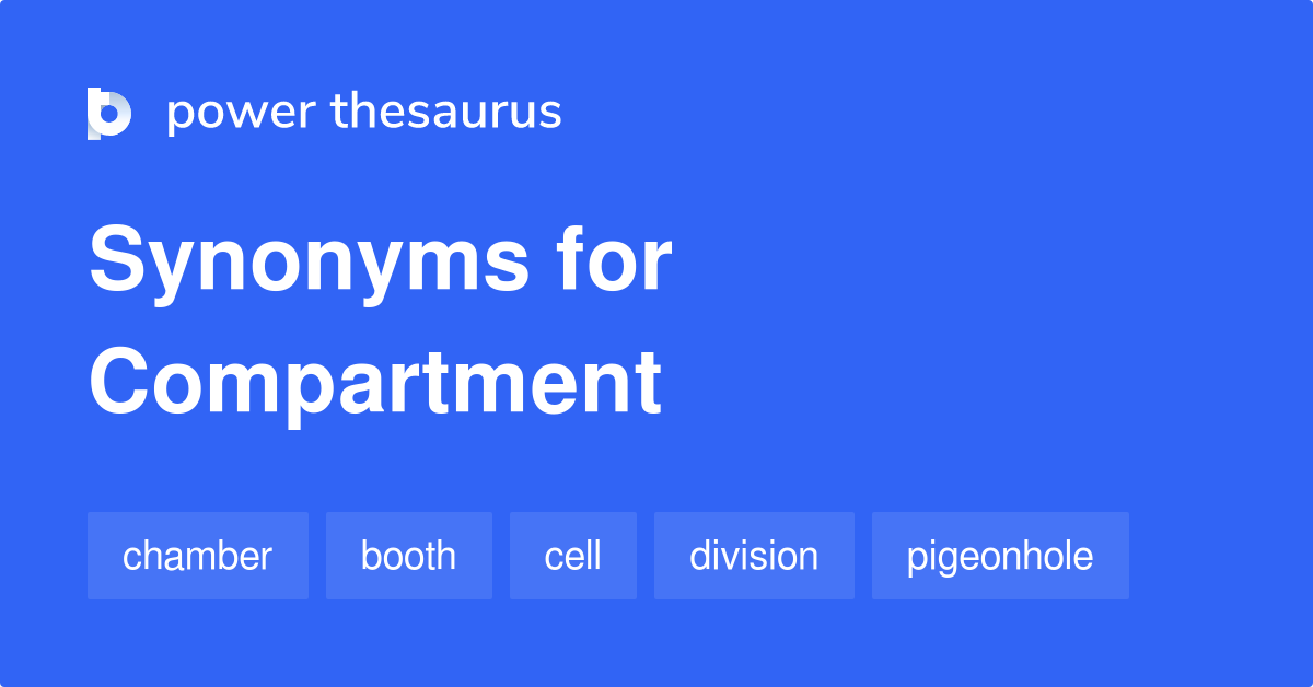 Compartment synonyms 850 Words and Phrases for Compartment