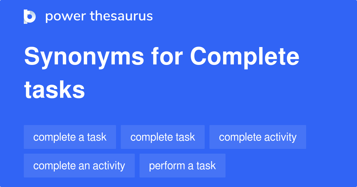 tasks synonym resume