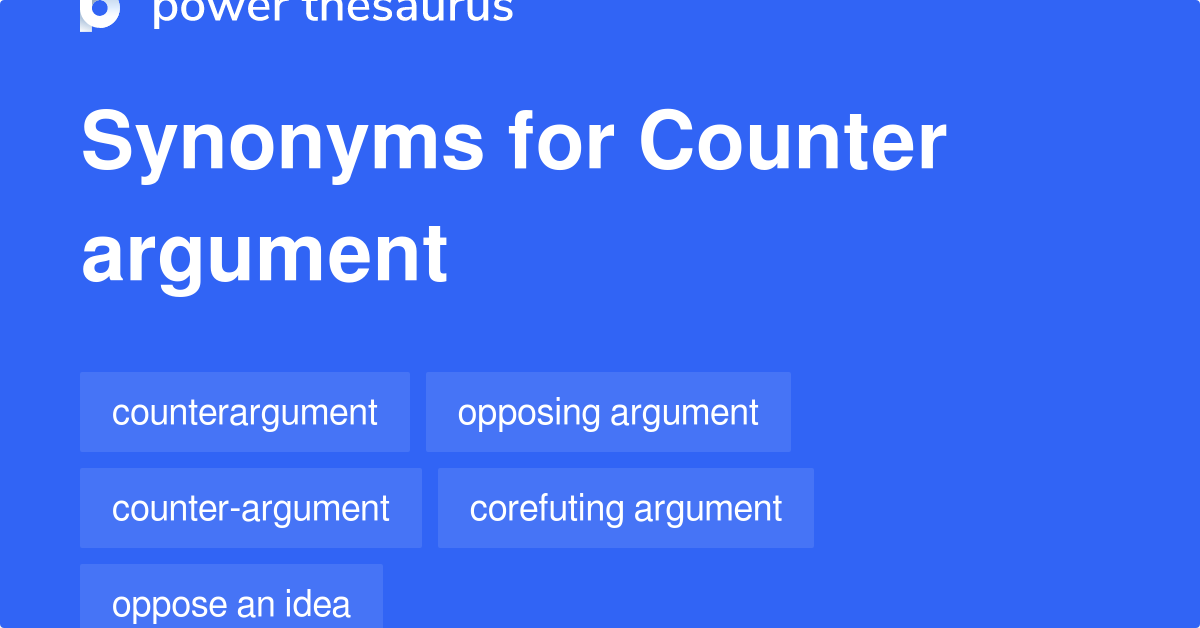 counter argument words