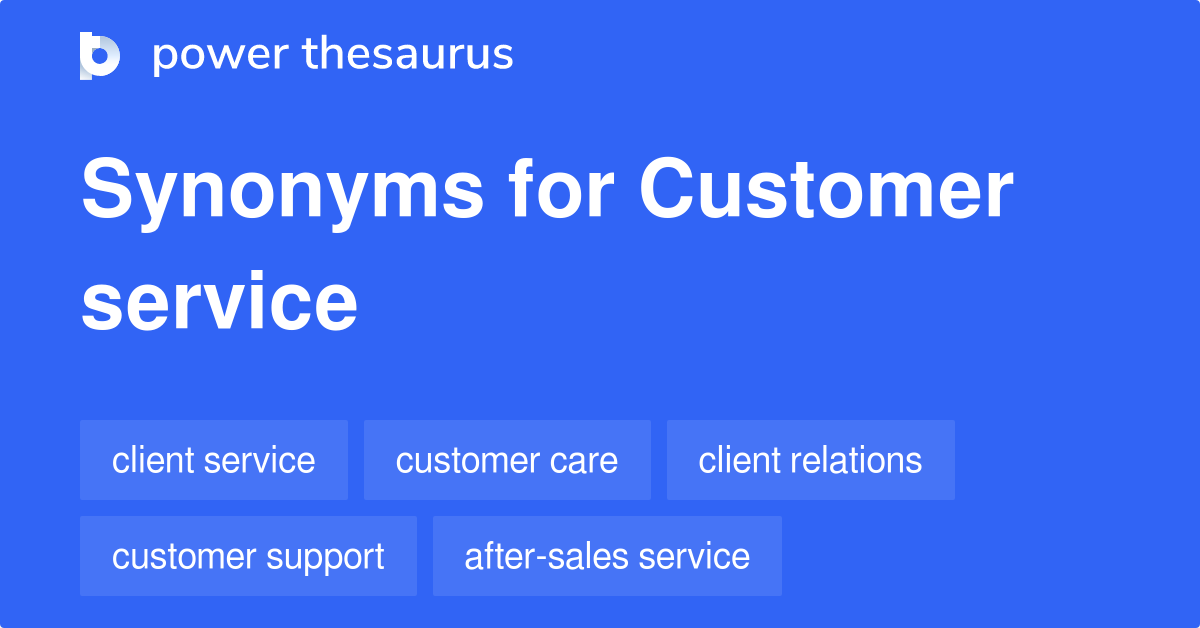 customer service synonym resume