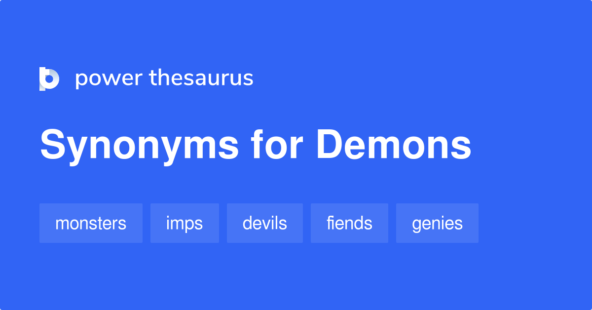 Demons synonyms 306 Words and Phrases for Demons