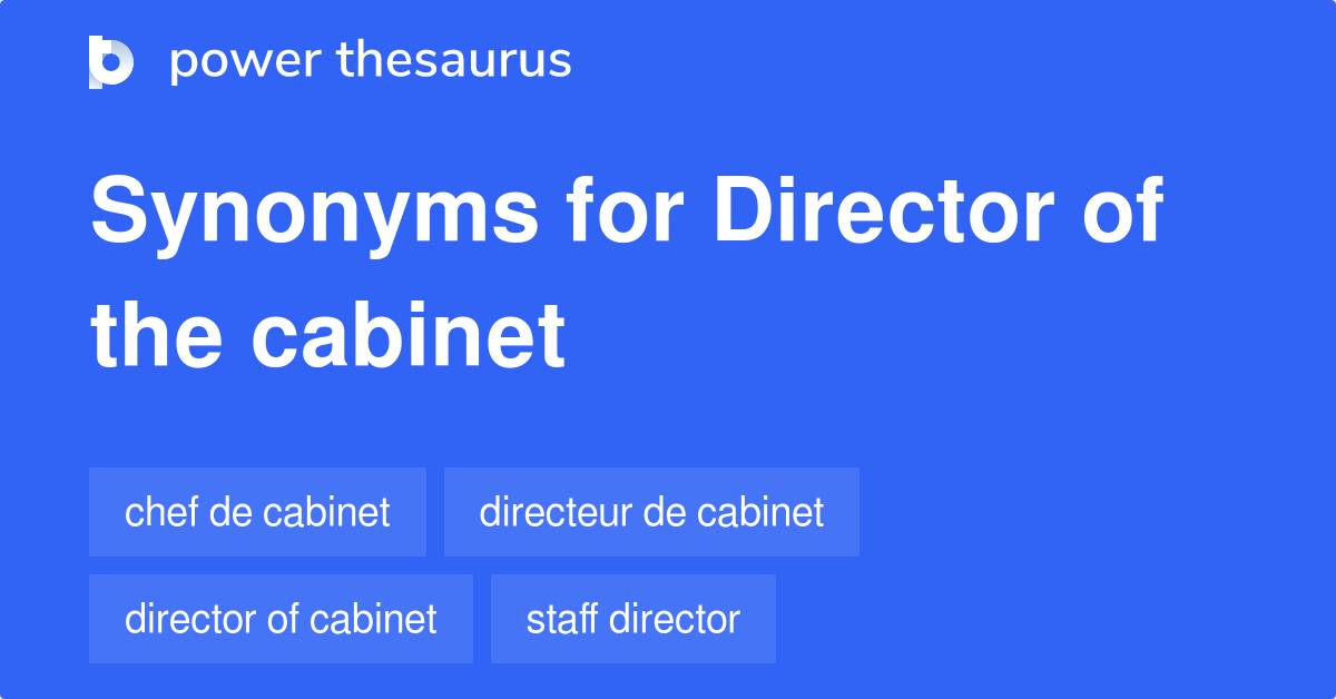 Director Of The synonyms 17 Words and Phrases for Director Of