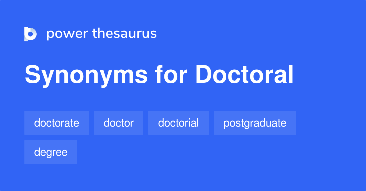 doctoral dissertation synonyms