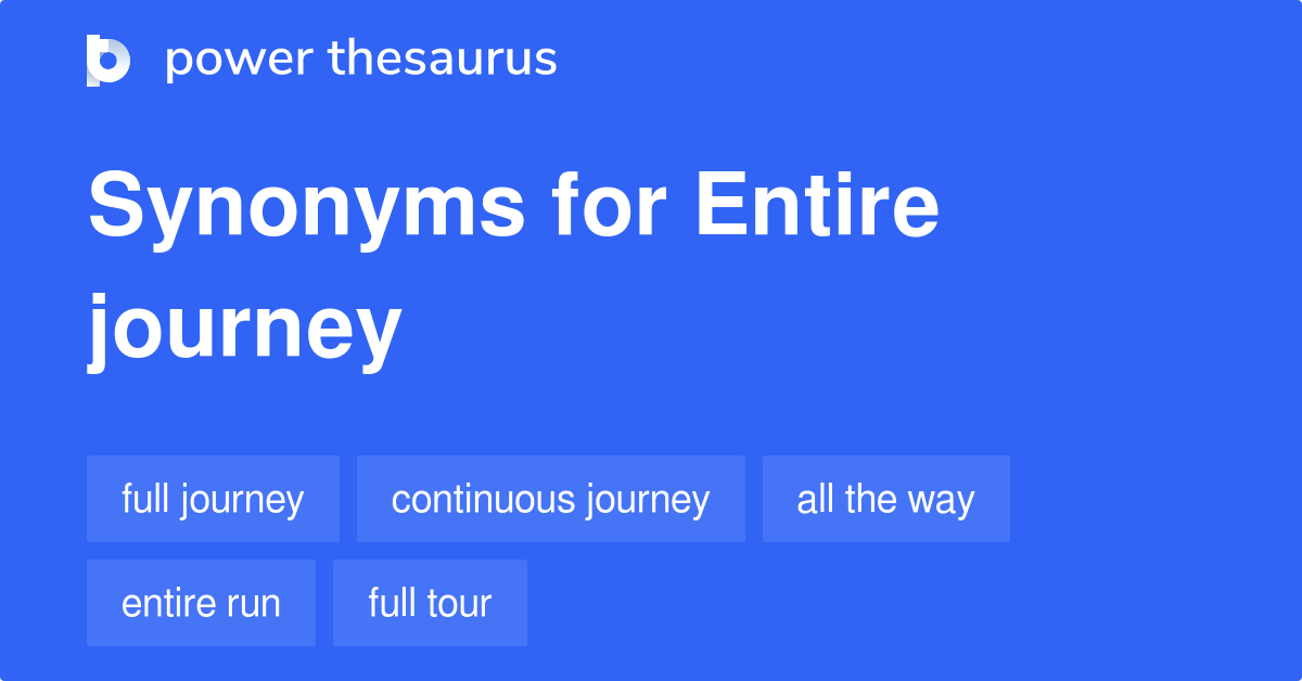journey synonyms english