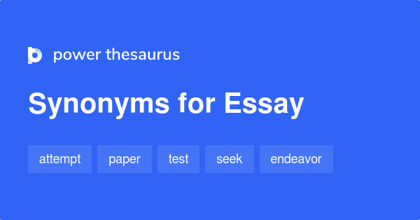 essay dissertation synonym