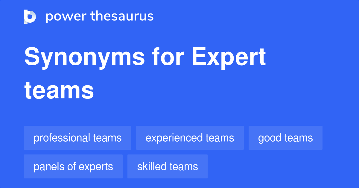 Expert Teams synonyms 111 Words and Phrases for Expert Teams