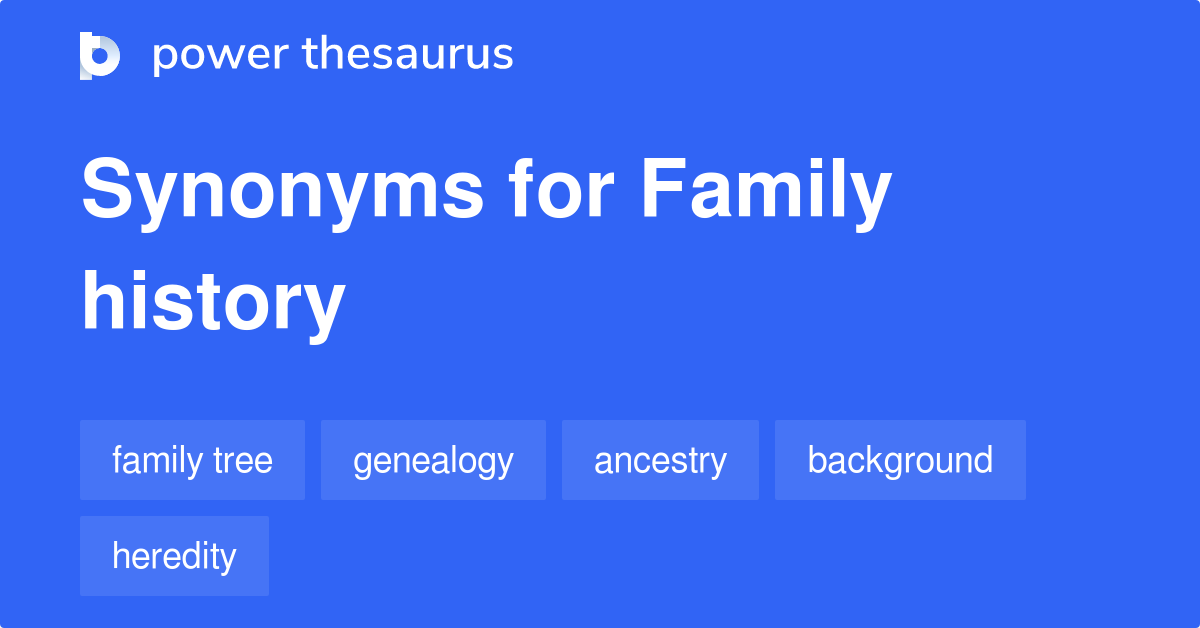family biography synonym