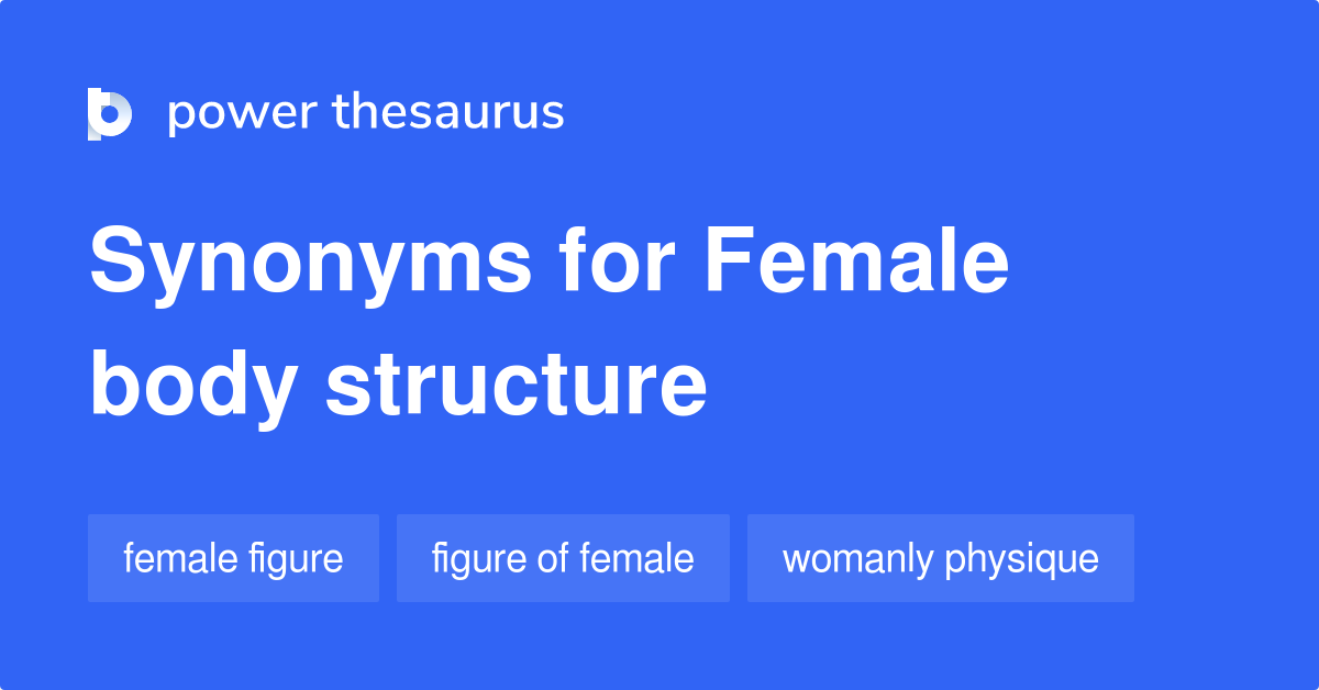 Female Body Structure synonyms 43 Words and Phrases for Female Body
