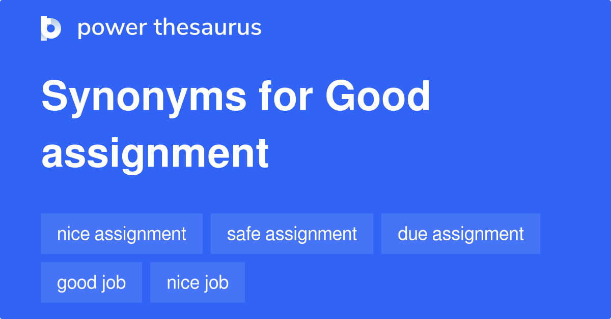 what is synonym of assignment