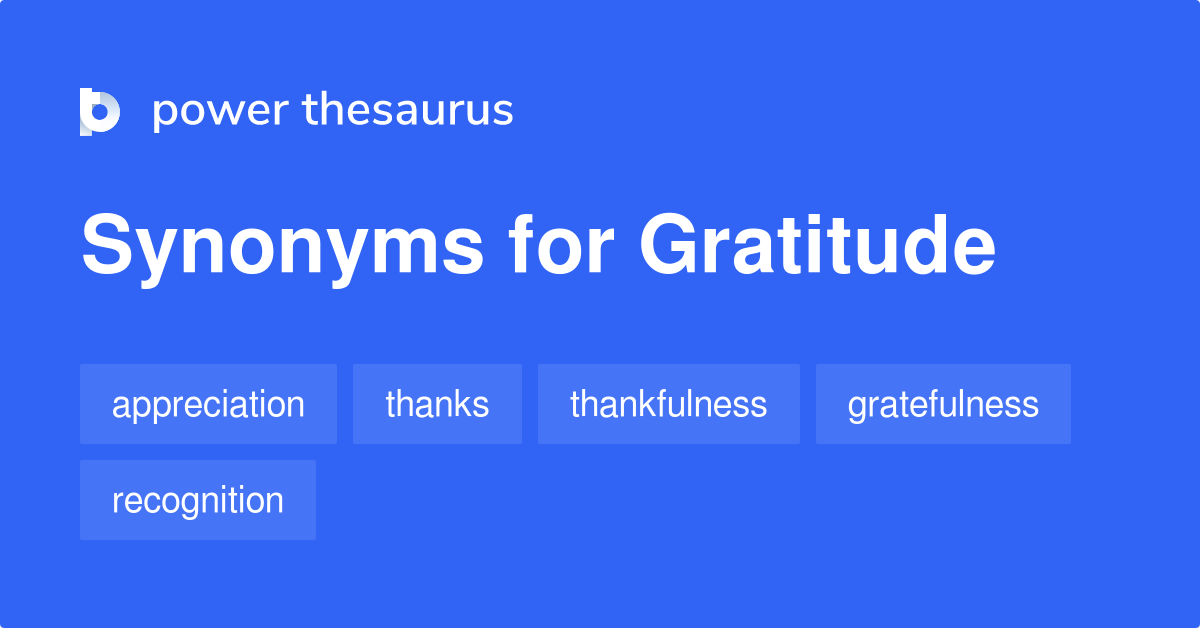 give gratitude synonyms