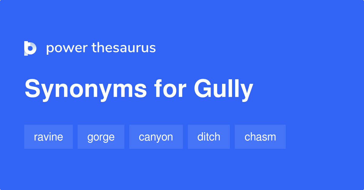 Gully synonyms 532 Words and Phrases for Gully