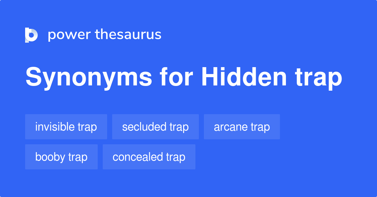 Hidden Trap synonyms 86 Words and Phrases for Hidden Trap