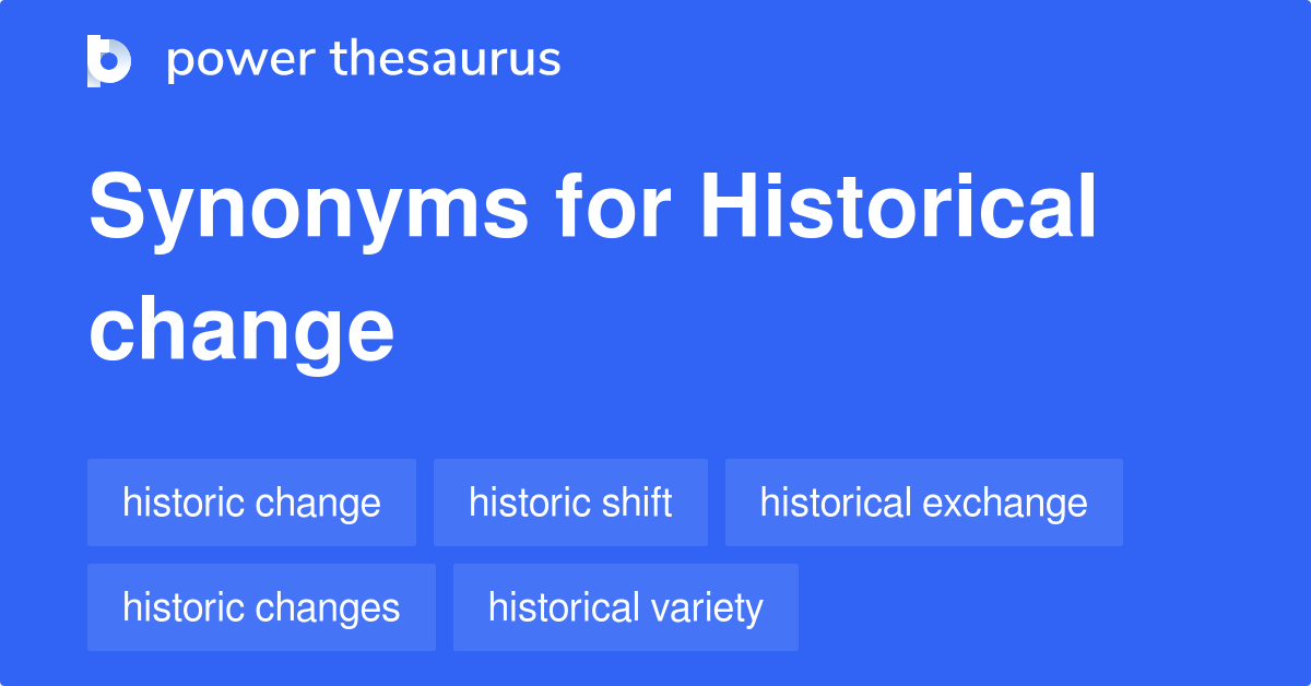 change synonym history
