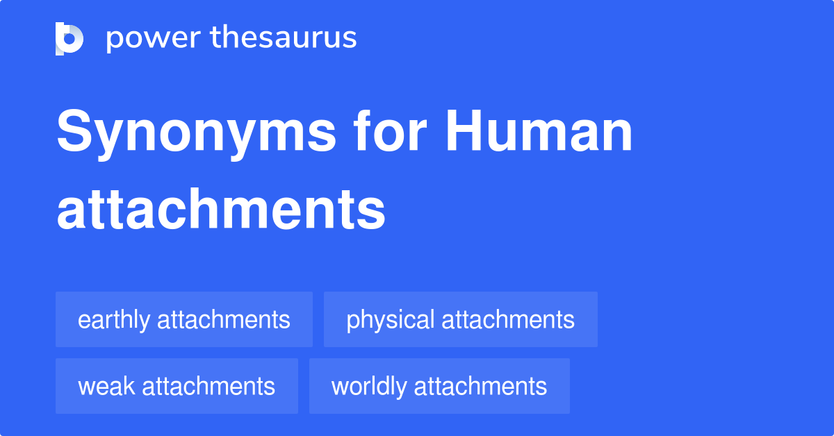 Human Attachments synonyms 34 Words and Phrases for Human Attachments