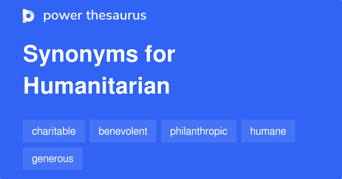 humanitarian task synonym