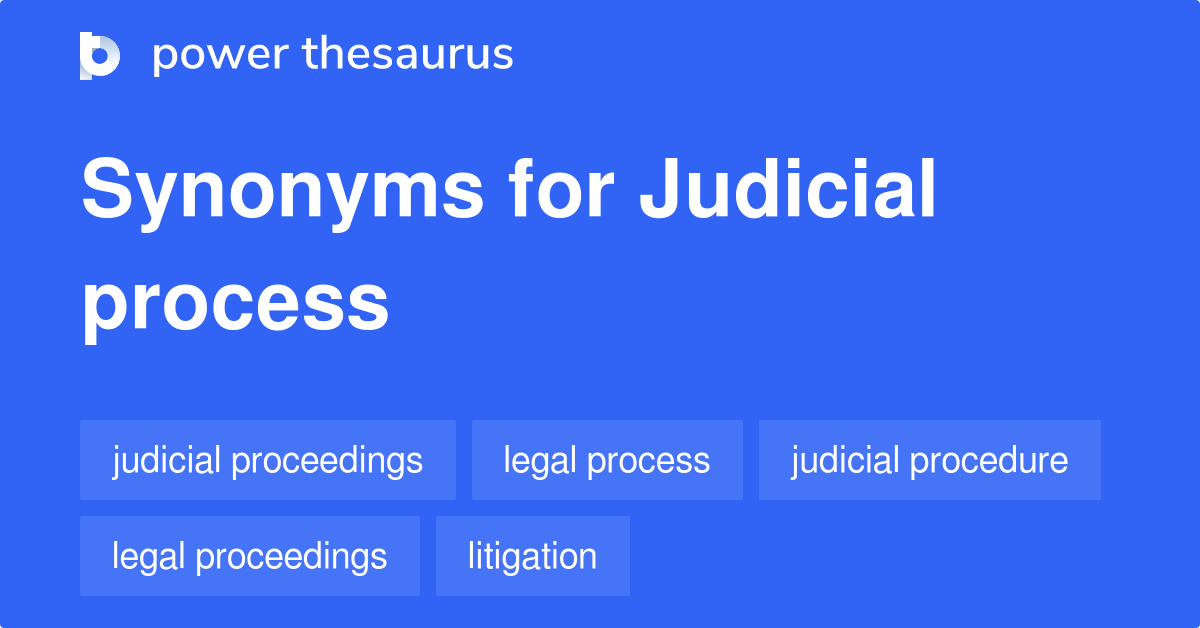 Judicial Process synonyms 421 Words and Phrases for Judicial Process