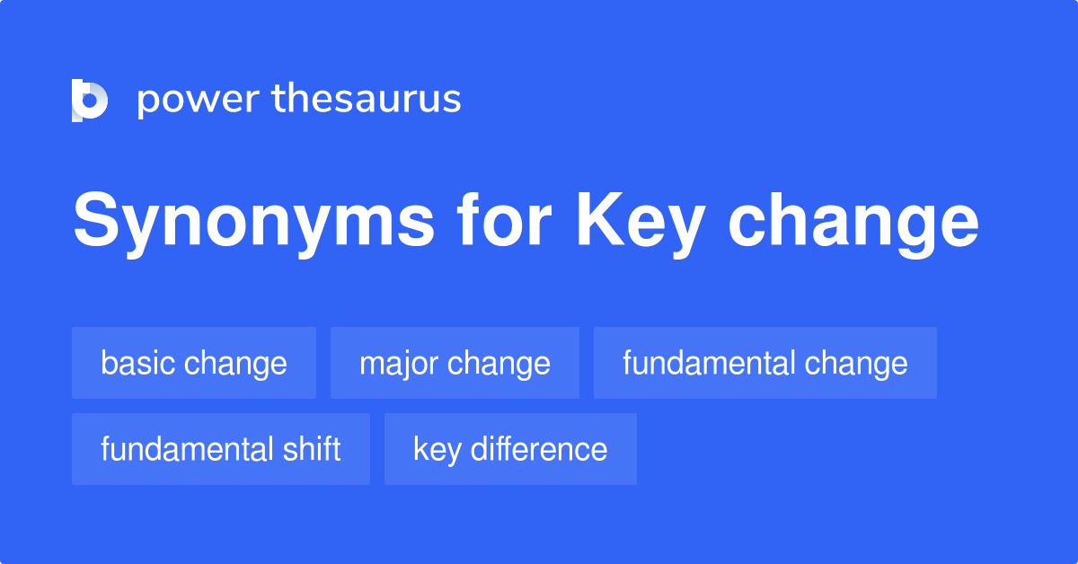 change key synonyms