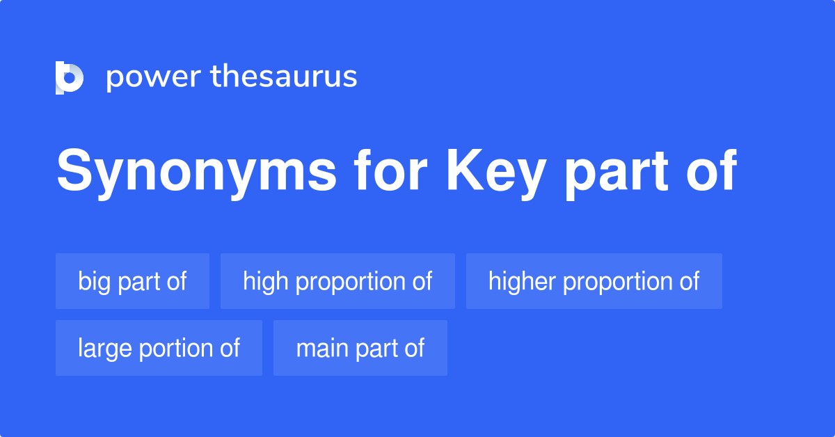 Key Part Of synonyms 415 Words and Phrases for Key Part Of