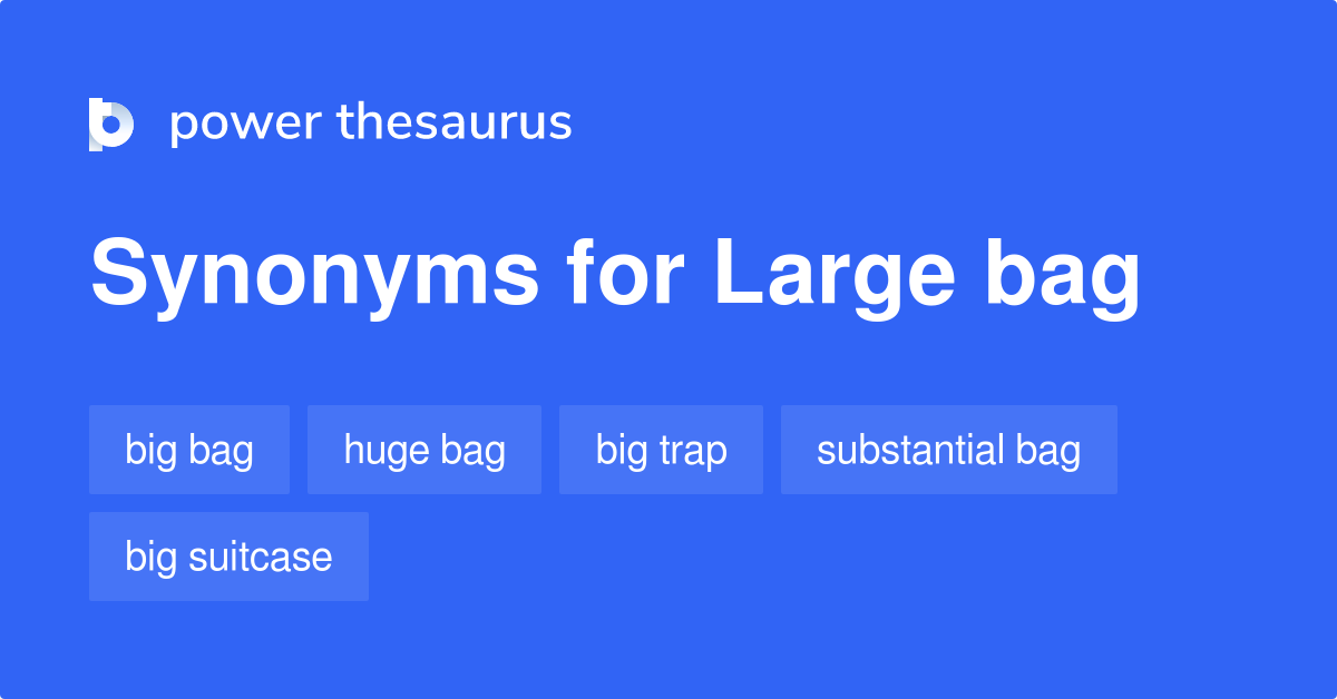 Large Bag synonyms 73 Words and Phrases for Large Bag
