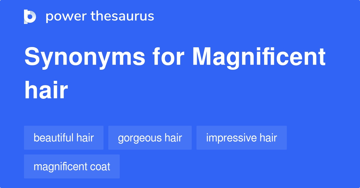 Magnificent Hair synonyms 29 Words and Phrases for Magnificent Hair