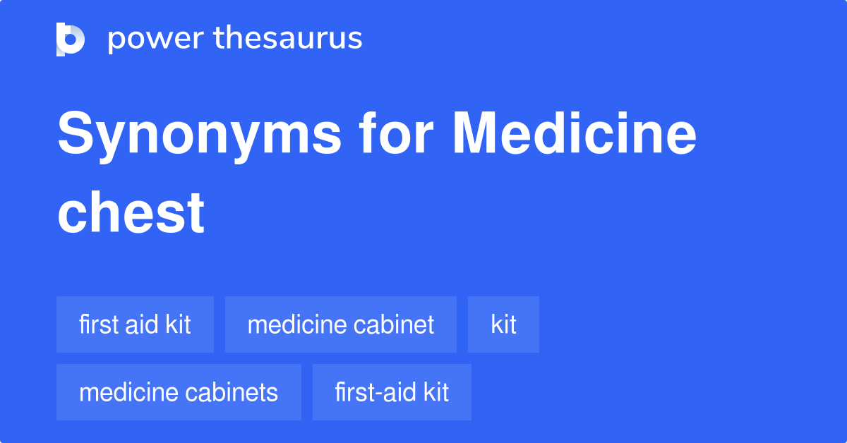 Medicine Chest synonyms 43 Words and Phrases for Medicine Chest