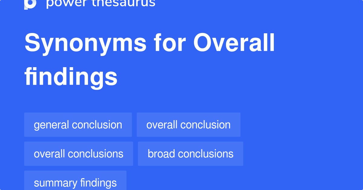 findings research synonym
