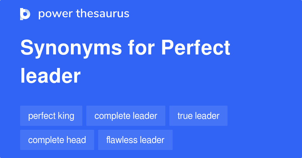Perfect Leader synonyms 15 Words and Phrases for Perfect Leader