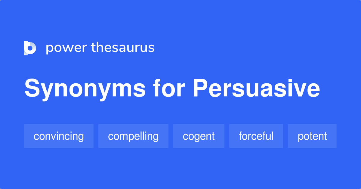 a persuasive speech synonym