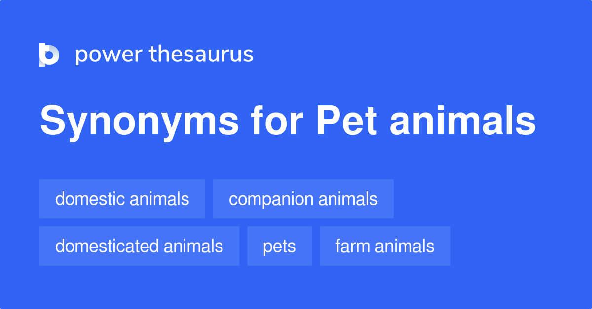 Pet Animals synonyms 75 Words and Phrases for Pet Animals