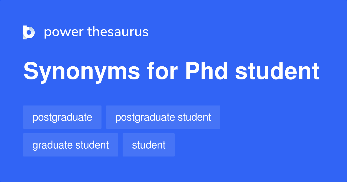 what is a synonym for phd