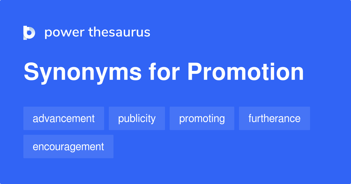 give promotion synonyms