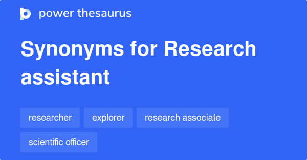 research assistant synonym