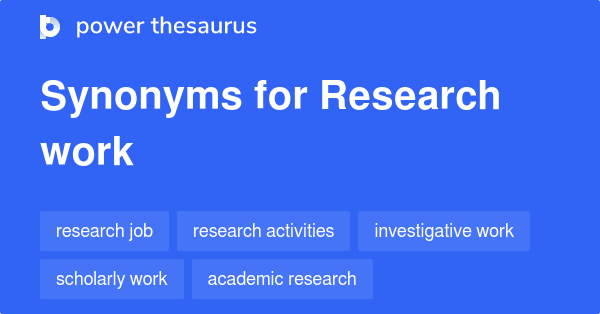 research assignment synonym