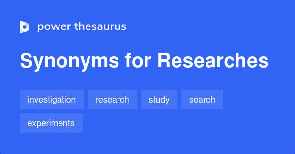 synonyms to research work