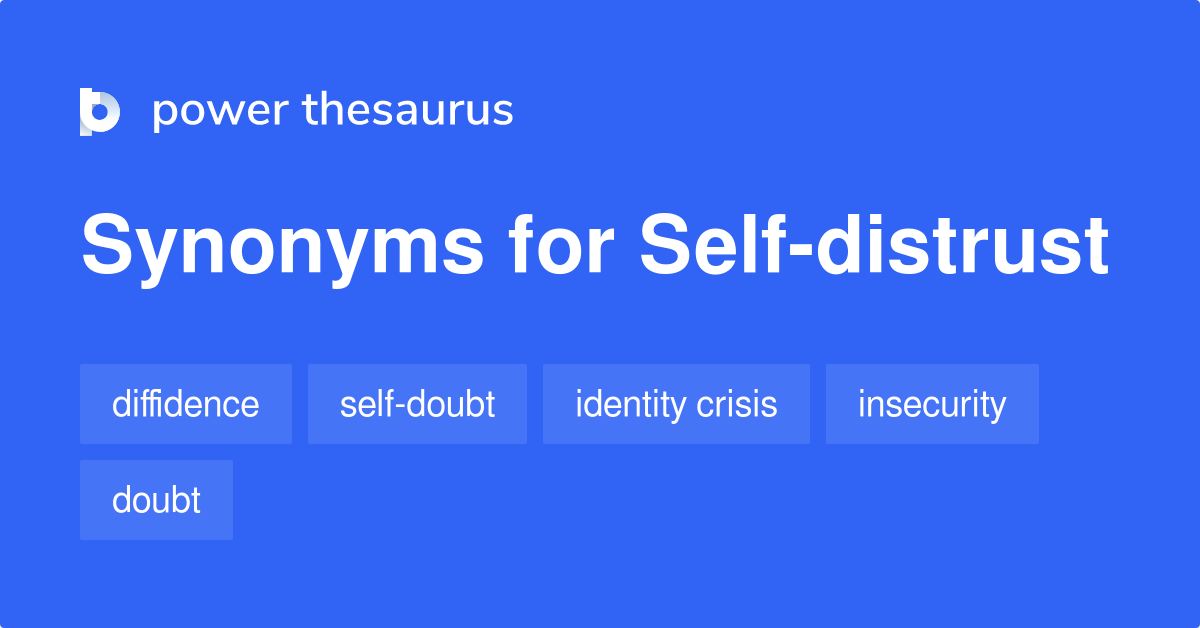 SELF-DISTRUST Synonyms: 119 Similar Words & Phrases