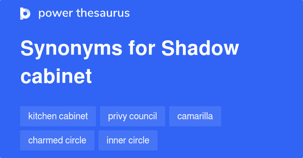 Shadow Cabinet synonyms - 52 Words and Phrases for Shadow Cabinet