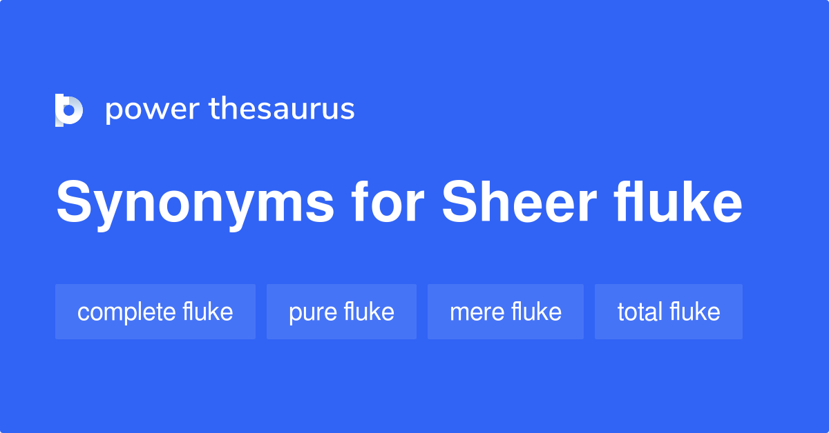Sheer Fluke synonyms 10 Words and Phrases for Sheer Fluke
