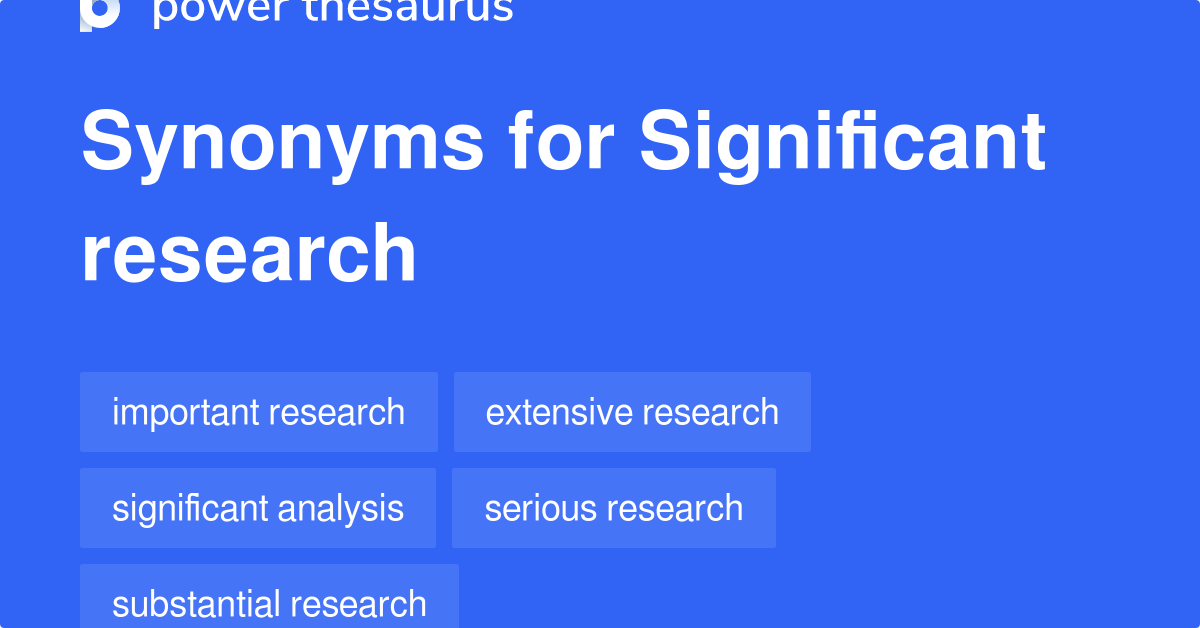 research synonyms in english