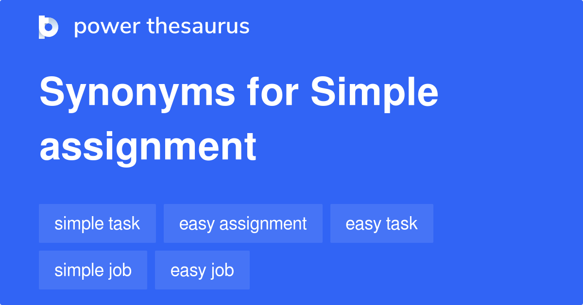 no assignment synonyms