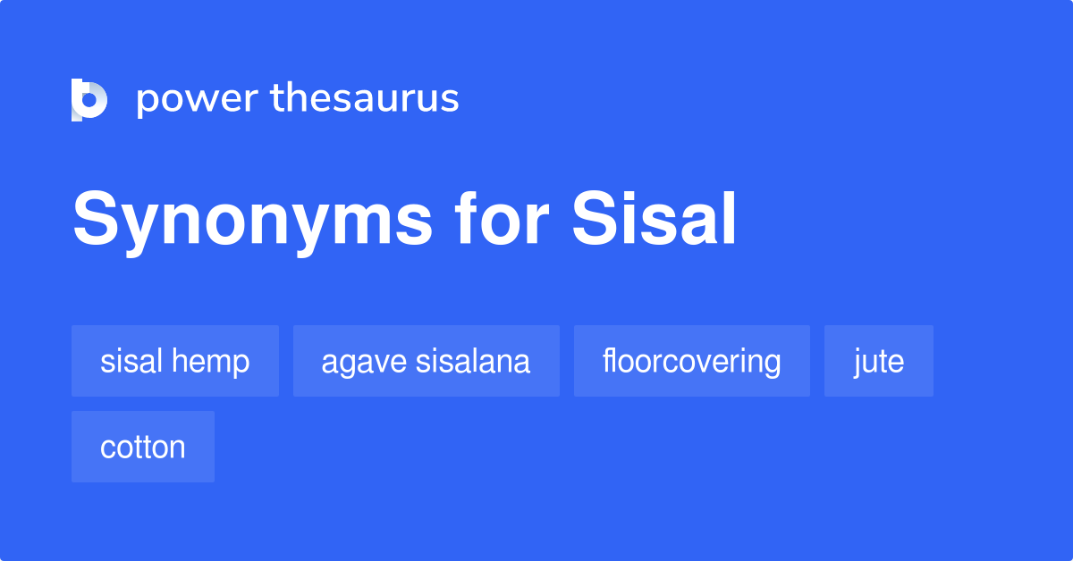 Sisal synonyms 205 Words and Phrases for Sisal