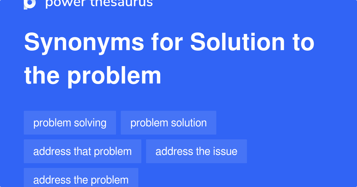 the problem and the solution